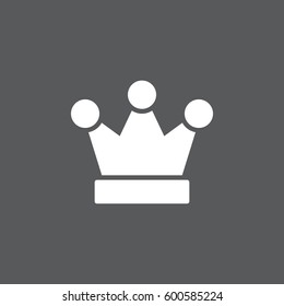 Royal crown icon vector, filled flat sign, solid white pictogram. King symbol, logo illustration. Pixel perfect