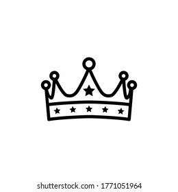 Royal crown icon vector logo