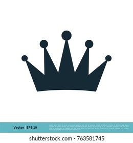 Royal Crown Icon Vector Logo Template Illustration Design. Vector EPS 10.