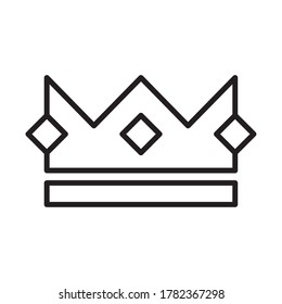 royal crown of infant line style icon vector illustration design