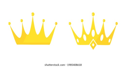 Royal crown of king and queen art design