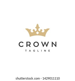 royal crown king vector icon logo design