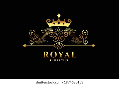 royal crown logo concept design