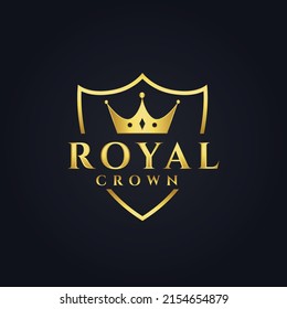 Royal Crown Logo design template