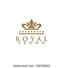 Royal Crown Logo Design Vector