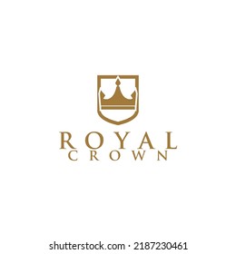 Royal Crown Logo Design Vector