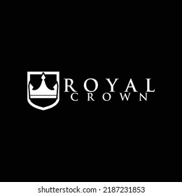Vector de diseño del logotipo de la Corona Real