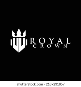 Vector de diseño del logotipo de la Corona Real