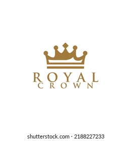 Royal Crown Logo Design Vector