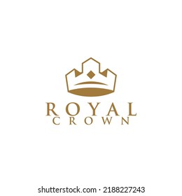 Royal Crown Logo Design Vector