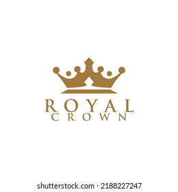 Royal Crown Logo Design Vector