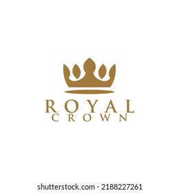 Vector de diseño del logotipo de la Corona Real