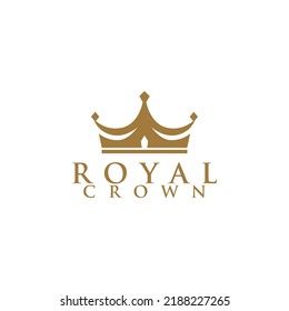 Royal Crown Logo Design Vector