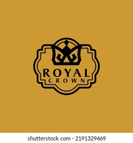 Royal Crown Logo Design Vector