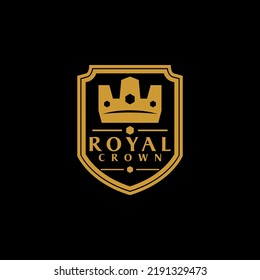 Royal Crown Logo Design Vector