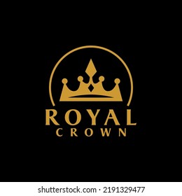 Vector de diseño del logotipo de la Corona Real