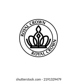 Royal Crown Logo Design Vector