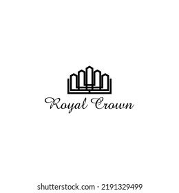 Royal Crown Logo Design Vector