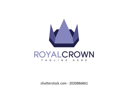 Royal Crown logo icon design template vector elements for your company brand. Flat style