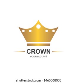 royal crown logo icon vector illustration design