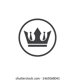 royal crown logo icon vector illustration design