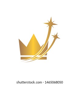 royal crown logo icon vector illustration design