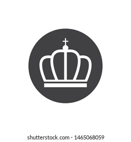 royal crown logo icon vector illustration design