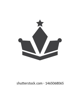 royal crown logo icon vector illustration design