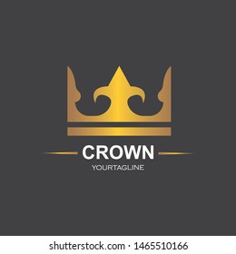 royal crown logo icon vector illustration design