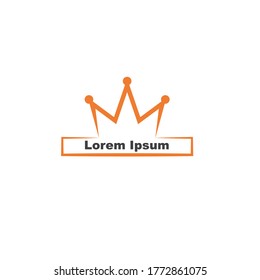 royal crown logo icon vector illustration design