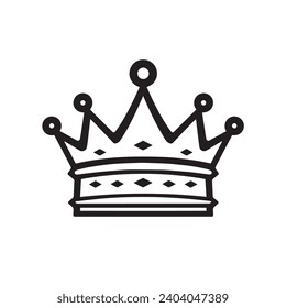 Royal Crown logo vector illustration. Royal Crown vector Icon and Sign.