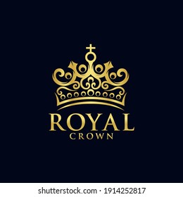 Royal Crown Logo Vector Template