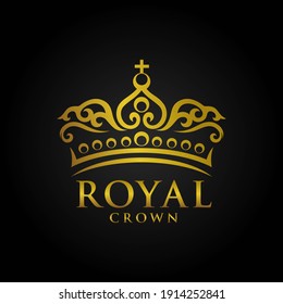 Royal Crown Logo Vector Template