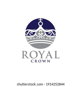 Royal Crown Logo Vector Template