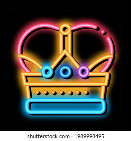 Royal Crown Neon Light Sign Vector Stock Vector (Royalty Free ...