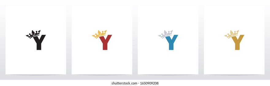
Royal Crown On Letter Logo Design Y