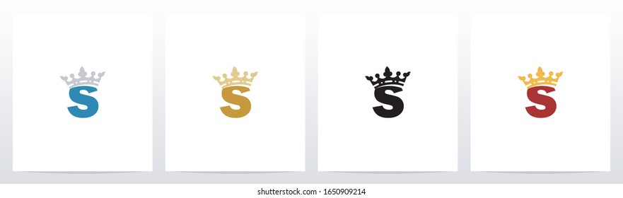 
Royal Crown On Letter Logo Design S