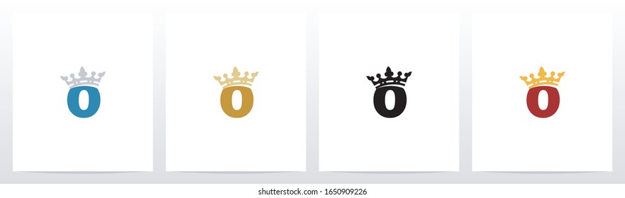 
Royal Crown On Letter Logo Design O