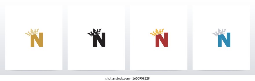 
Royal Crown On Letter Logo Design N