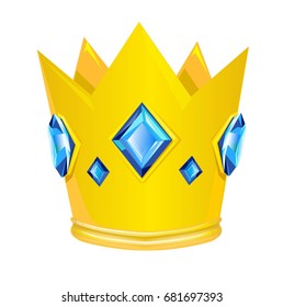 Royal crown on the pillow vector illustration