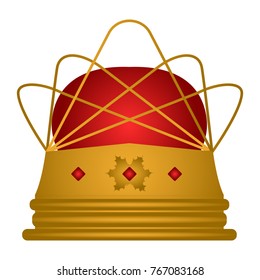 Royal crown on a white background, Vector illustration