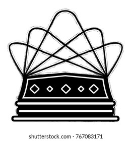 Royal crown on a white background, Vector illustration