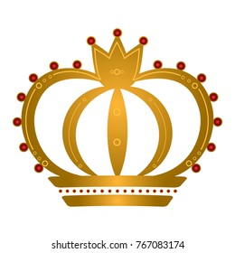 Royal crown on a white background, Vector illustration