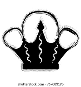 Royal crown on a white background, Vector illustration