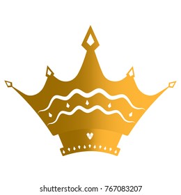 Royal crown on a white background, Vector illustration
