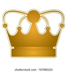 Royal crown on a white background, Vector illustration