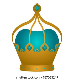 Royal crown on a white background, Vector illustration