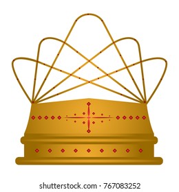 Royal crown on a white background, Vector illustration