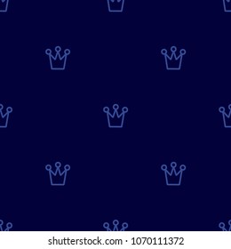 Royal crown pattern. Simple geometry series. Minimal graphics