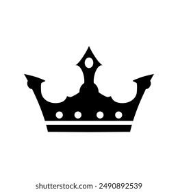 royal crown, premium - vector icon